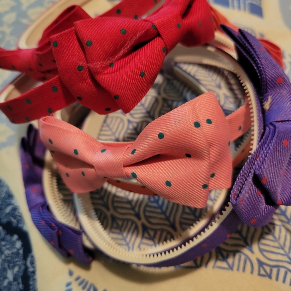 Little Girl Colorful Bow Headbands (6 total) - Picture 2 of 4